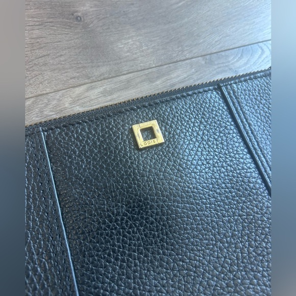LODIS Black Pebbled Leather Wristlet - Picture 2 of 6